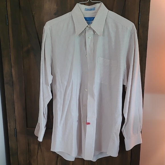 White Dress Shirt Long-Sleeved Button-Up - Picture 1 of 4